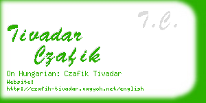 tivadar czafik business card